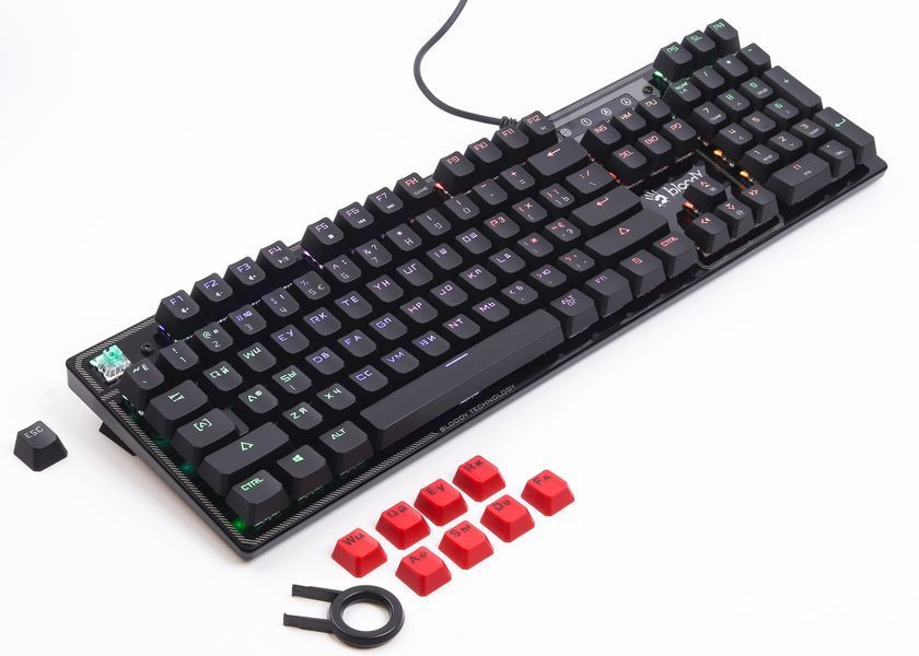 Клавиатура Bloody B750N черная, механическая игровая, LK Green переключатели, USB B750N Bloody (Destiny) 1605234 фото