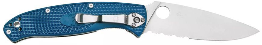 Нож Spyderco Resilience Blue FRN CPM-S35VN Полусеррейтор C142PSBL 871525 фото