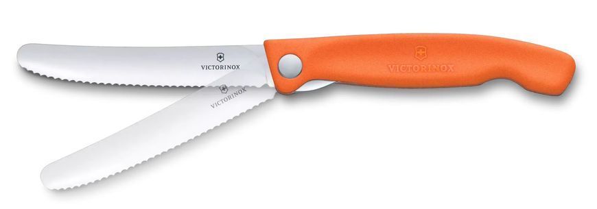 Ніж для пікніка складаний Victorinox Swiss Classic Picnic Серрейтор Помаранчевий 6.7839.FC1 V77554443 фото