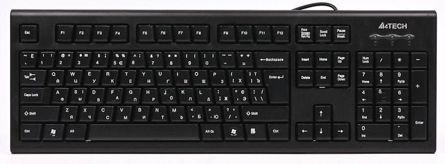 Комплект A4Tech клавиатура+мышка KRS-85+OP-720, USB, Черная KRS-8572 Black 1603782 фото