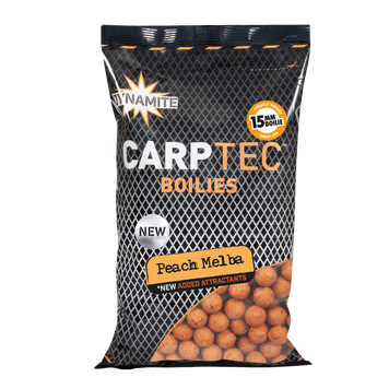 Бойли Dynamite Baits Carp-Tec Peach Melba - 15 мм, Boilie 900 г - DY1762 Y33440469 фото