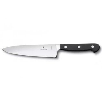 Кухонный кованый нож Victorinox German Type поварской 150 мм Черный (7.7123.15) V77551363 фото