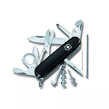 Швейцарський ніж Victorinox Explorer 91 мм 16 функцій Чорний (1.6705.3) V77552944 фото