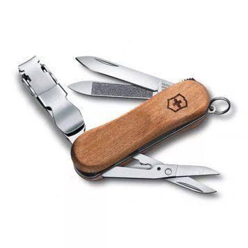 Швейцарський ніж Victorinox NailClip Wood 580 65 мм 6 функцій Коричневий (0.6461.63) V77552193 фото