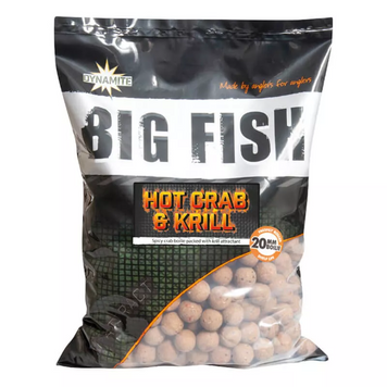 Бойли Dynamite Baits Hot Crab & Krill 15 мм, Boilie 1,8 кг (DY1642) Y33440477 фото