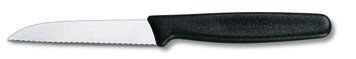 Ніж кухонний Victorinox Standart 8 см серрейтор Чорний 5.0433 4004289 фото