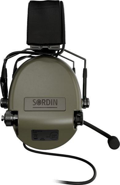 Активные наушники Sordin Supreme MIL CC Slim, Гарнитура (Верхний держатель) Green 74332-06-S 5010025 фото