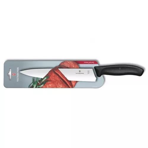 Кухонний ніж обробний Victorinox Swiss Classic Carving 22 см Чорний (6.8003.22B) V77551650 фото
