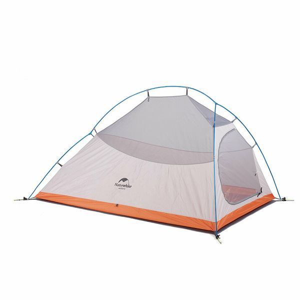 Намет надлегкий двомісний з футпринтом Naturehike Cloud Up 2 Updated NH17T001-T, 210T, Помаранчевий 62864 фото