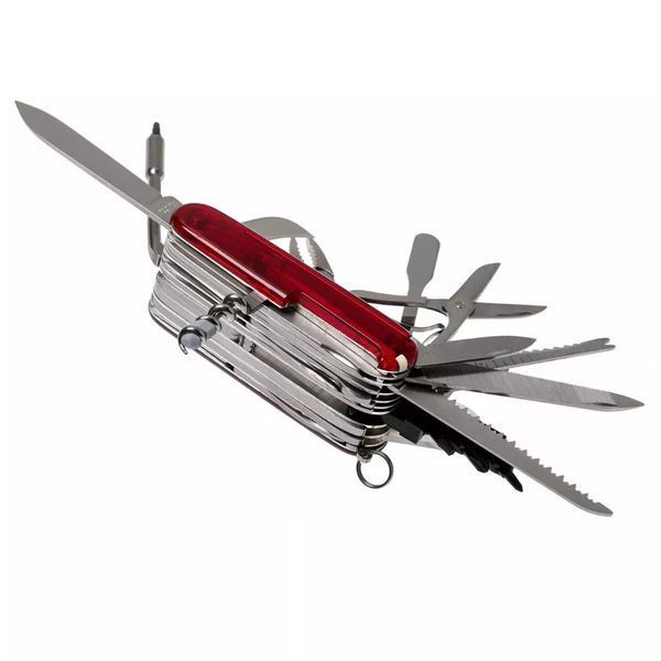 Швейцарский нож Victorinox SWISSCHAMP XLT 91 мм 49 функций Красный полупрозрачный (1.6795.XLT) V77553072 фото