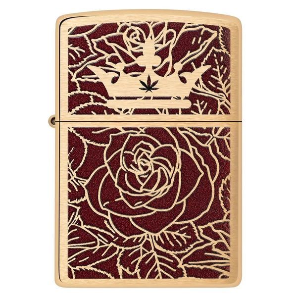 Зажигалка Zippo Queen of Bud Passionate Rose and Crown Design 47108 77890022 фото