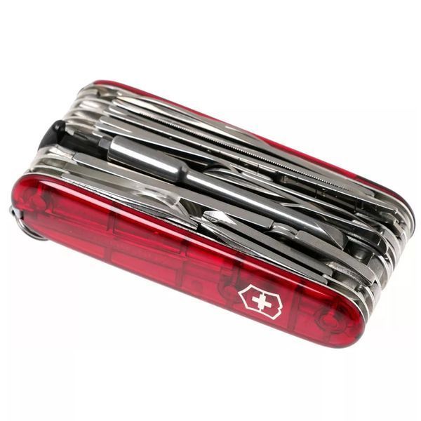 Швейцарский нож Victorinox SWISSCHAMP XLT 91 мм 49 функций Красный полупрозрачный (1.6795.XLT) V77553072 фото