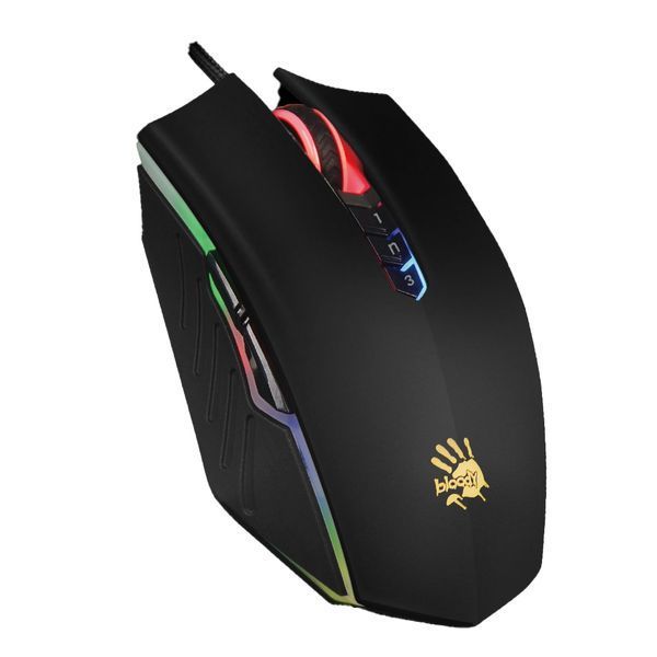 Мышь игровая A4-Tech Bloody A70 Activated, металлические ножки, черная матовая A70A Bloody (Matte Black) 1605235 фото