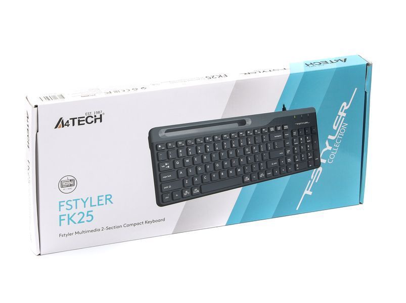 Клавиатура A4Tech Fstyler FK25 (Black), USB, цвет черный FK25 (Black) 1605123 фото