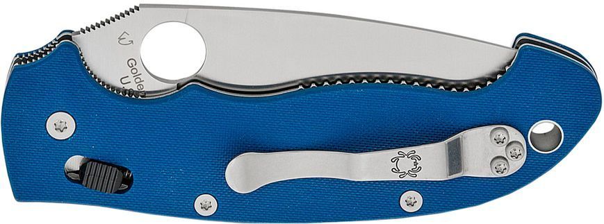 Ніж Spyderco Manix 2 XL G-10 CPM-SPY27 Cobalt Blue C95GPCBL2 871686 фото
