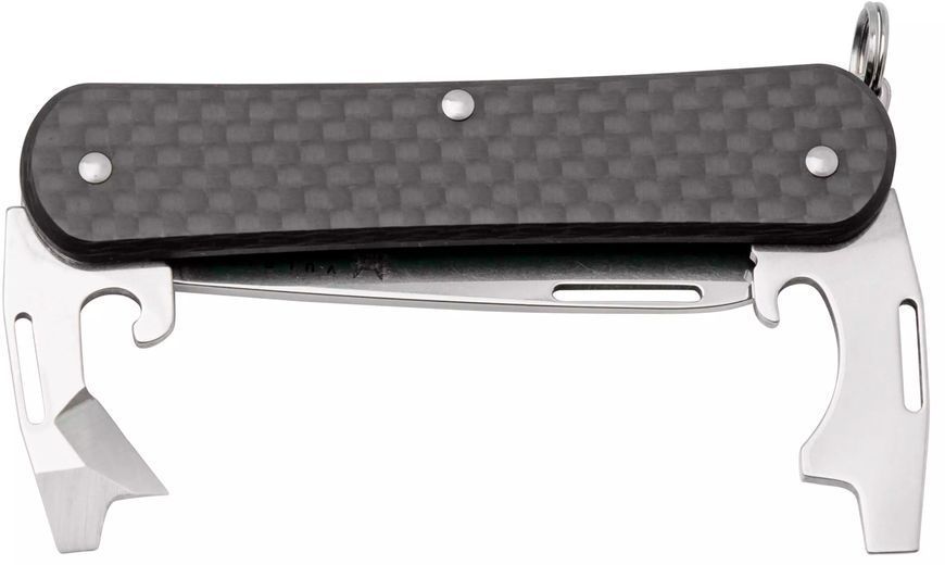 Ніж багатофункціональний Fox Vulpis CF Black 3 інструменти FX-VP130-3 CF 17530708 фото