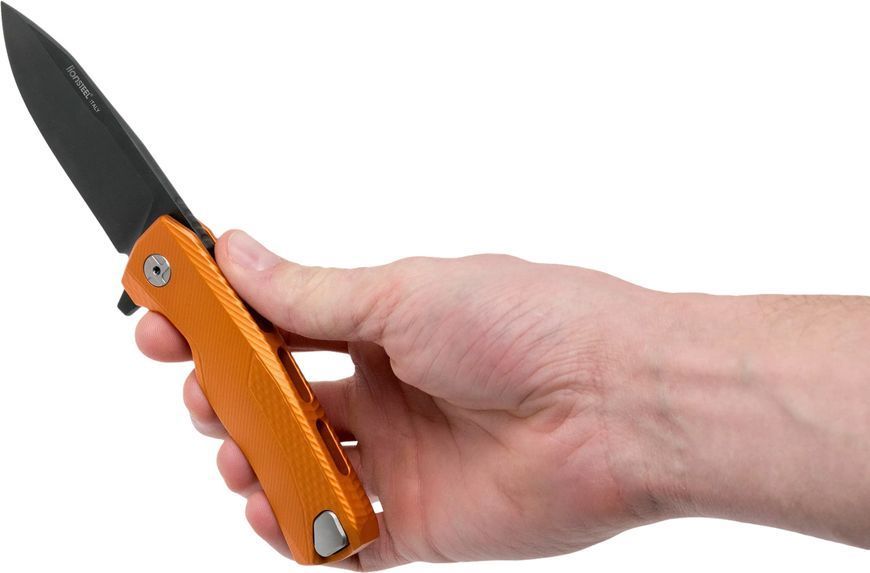 Нож Lionsteel SR11 Aluminum Orange Black Blade Оранжевый ROK A OB ROK A OB 392093 фото