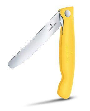 Ніж для пікніка складаний Victorinox Swiss Classic Picnic Серрейтор Жовтий 6.7838.FC1 V77554441 фото