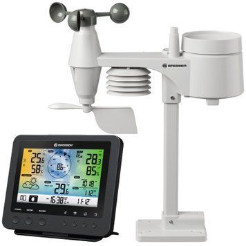 Метеостанция Bresser Weather Center 5-in-1 Wi-Fi Profi Sensor Color Black 7002580 фото