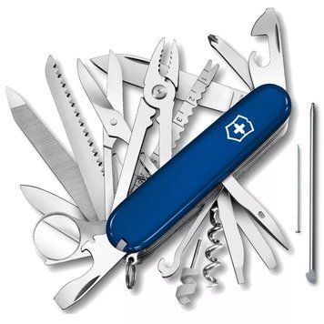 Швейцарський ніж Victorinox SWISSCHAMP 91 мм 33 функції Синій (1.6795.2) V77553071 фото