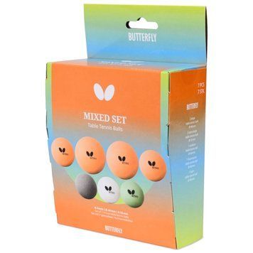 М'ячі для настільного тенісу Butterfly Fun Balls 7 шт, Mixed pack 7012880440 932025 фото