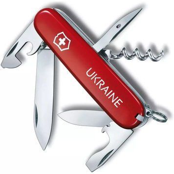 Швейцарський ніж Victorinox Spartan Ukraine 91 мм 12 функцій Ukraine (1.3603_T0140u) V77553010 фото