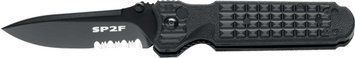 Ніж Fox FKMD Predator II - 2F Black Напівсерейтор FX-446 BS 17530136 фото