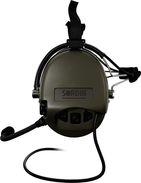 Активні навушники Sordin Supreme MIL CC Slim, Гарнітура (Задній тримач) Green 76332-06-S 5010037 фото