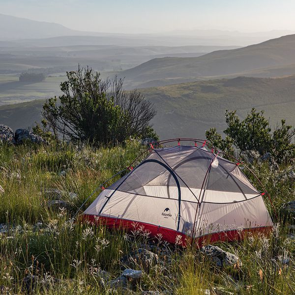 Намет надлегкий двомісний з футпринтом Naturehike Star-River 2 Updated NH17T012-T, 210T, Помаранчевий 62865 фото
