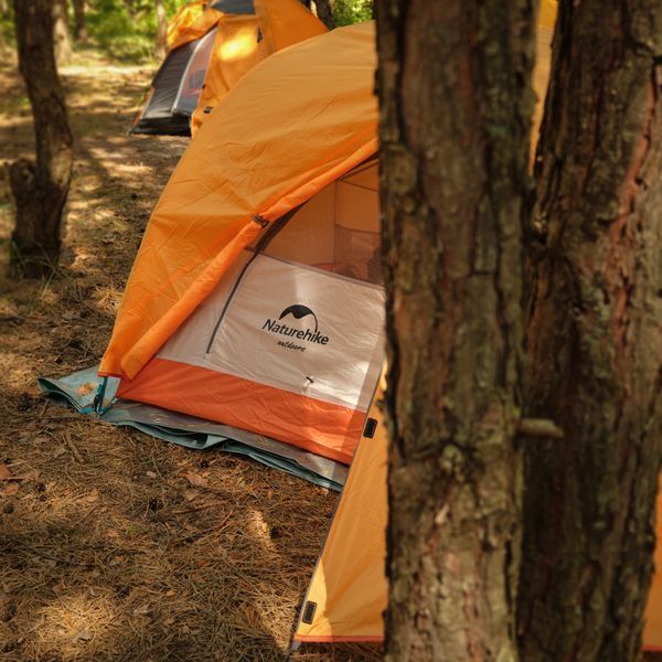 Намет надлегкий двомісний з футпринтом Naturehike Star-River 2 Updated NH17T012-T, 210T, Помаранчевий 62865 фото
