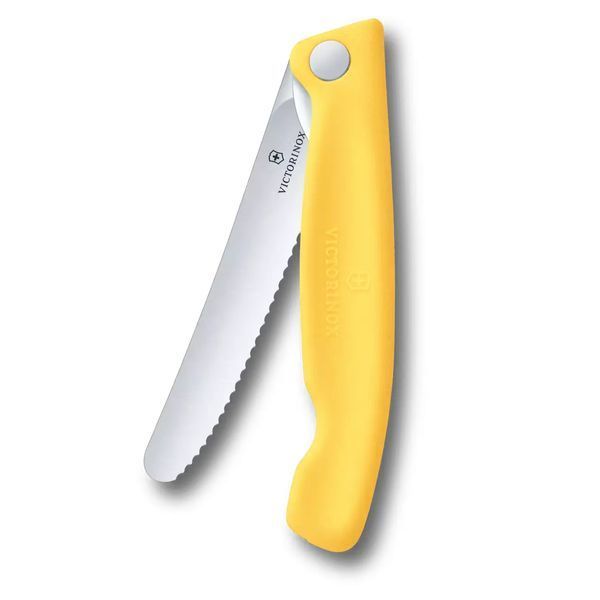 Ніж для пікніка складаний Victorinox Swiss Classic Picnic Серрейтор Жовтий 6.7838.FC1 V77554441 фото