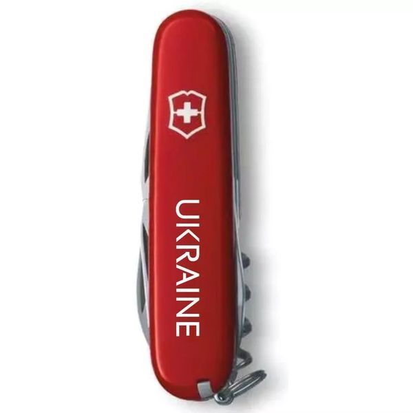 Швейцарський ніж Victorinox Spartan Ukraine 91 мм 12 функцій Ukraine (1.3603_T0140u) V77553010 фото