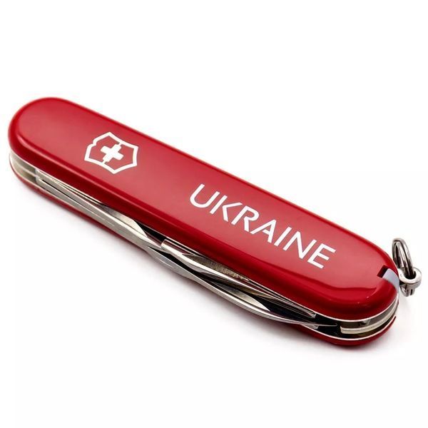Швейцарський ніж Victorinox Spartan Ukraine 91 мм 12 функцій Ukraine (1.3603_T0140u) V77553010 фото