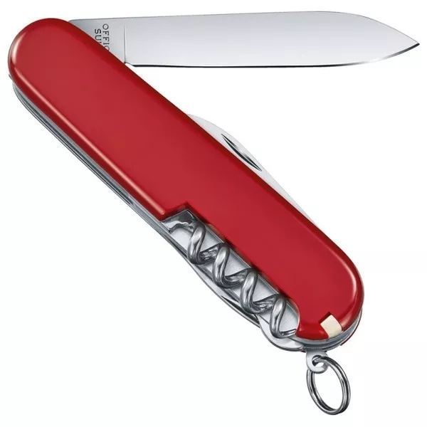 Швейцарський ніж Victorinox Climber 91 мм 14 функцій Червоний напівпрозорий в блістері V77553489 фото