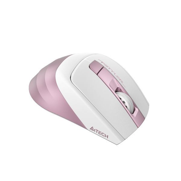 Миша бездротова A4Tech Fstyler FG35 (Pink), USB, колір білий+рожевий FG35 (Pink) 1604574 фото