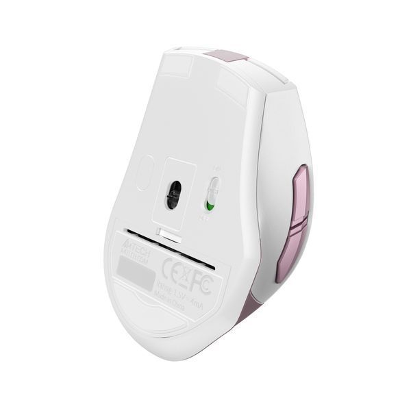 Миша бездротова A4Tech Fstyler FG35 (Pink), USB, колір білий+рожевий FG35 (Pink) 1604574 фото