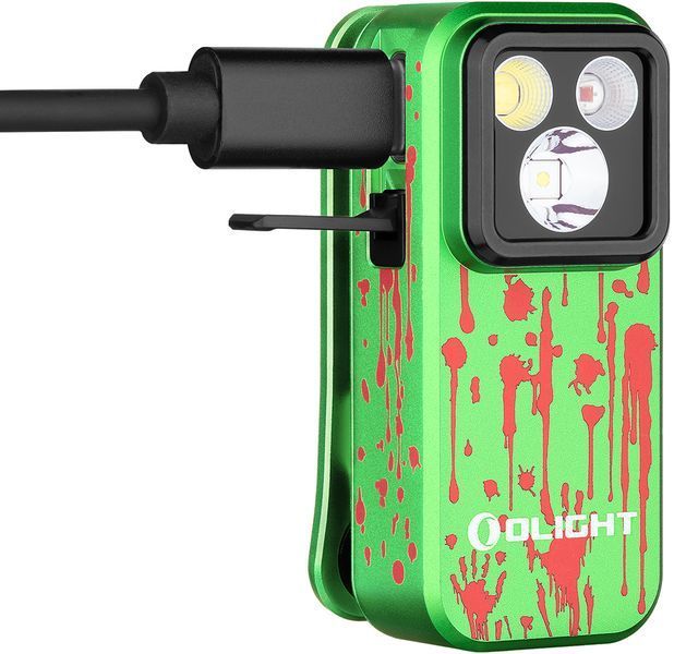 Ліхтар Olight Oclip Pro Zombie green (500 Lm) 0.0000.3247 23704959 фото