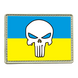 Шеврон прапор України — Череп Карателя ПВХ 02.007.02 фото 1