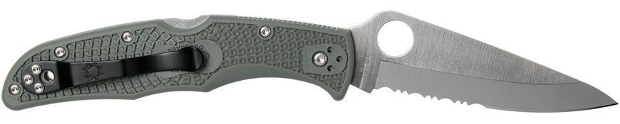 Ніж Spyderco Endura 4 Сірий Напівсеррейтор C10PSFG 870257 фото
