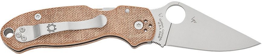 Ніж Spyderco Para 3 CPM Cru-Wear Micarta Brown C223MPCW 871664 фото