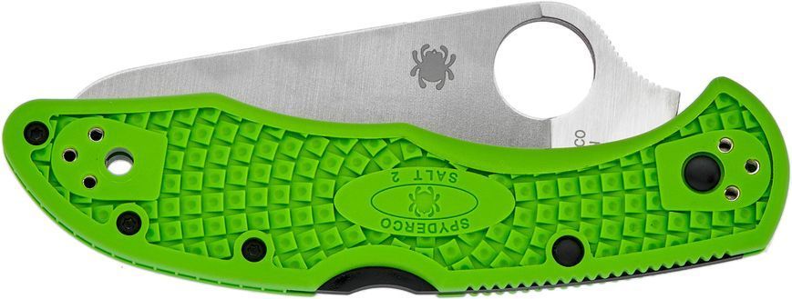 Ніж Spyderco Salt 2 Plainedge LC200N Green C88FPGR2 871465 фото