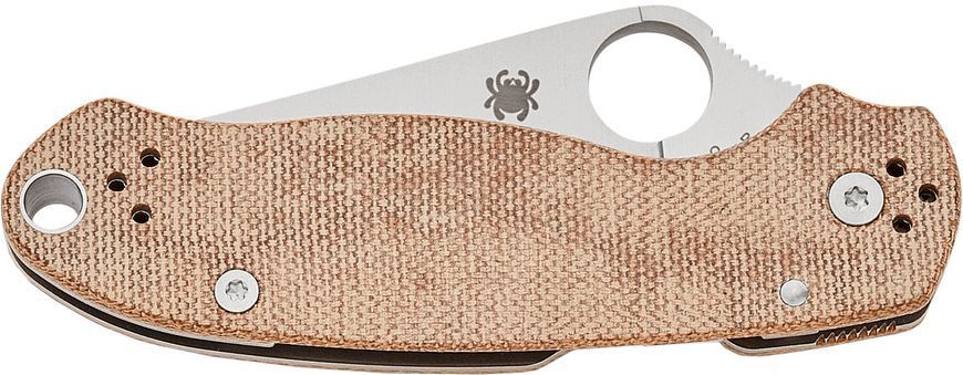 Ніж Spyderco Para 3 CPM Cru-Wear Micarta Brown C223MPCW 871664 фото