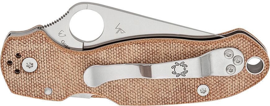 Ніж Spyderco Para 3 CPM Cru-Wear Micarta Brown C223MPCW 871664 фото