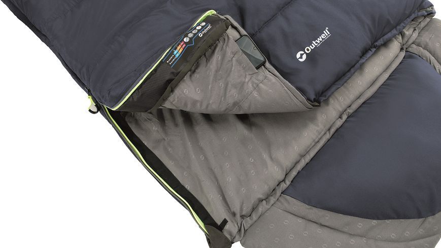 Спальний мішок Outwell Contour Lux Reversible/-3&deg;C Deep Blue Left (230366) 928749 фото