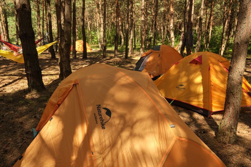 Намет надлегкий двомісний з футпринтом Naturehike Star-River 2 Updated NH17T012-T, 210T, Помаранчевий 62865 фото
