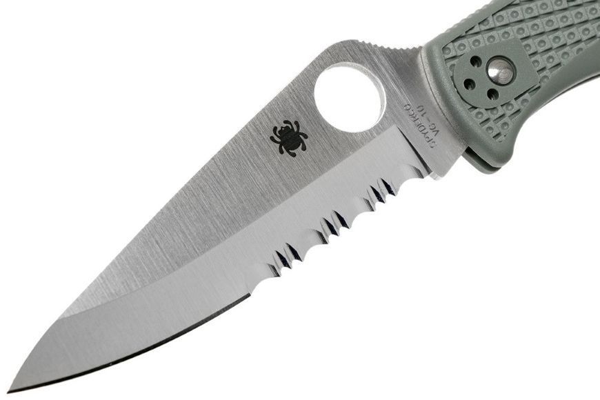 Ніж Spyderco Endura 4 Сірий Напівсеррейтор C10PSFG 870257 фото