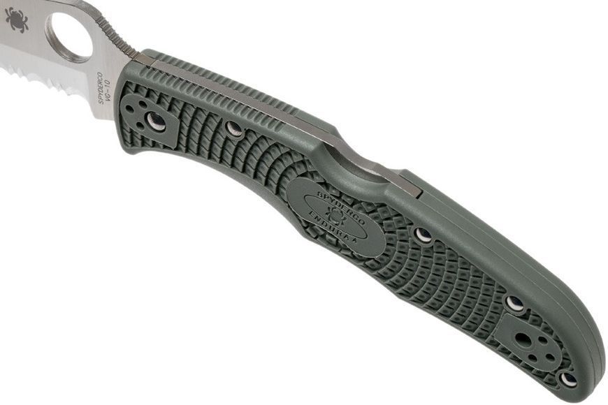 Ніж Spyderco Endura 4 Сірий Напівсеррейтор C10PSFG 870257 фото