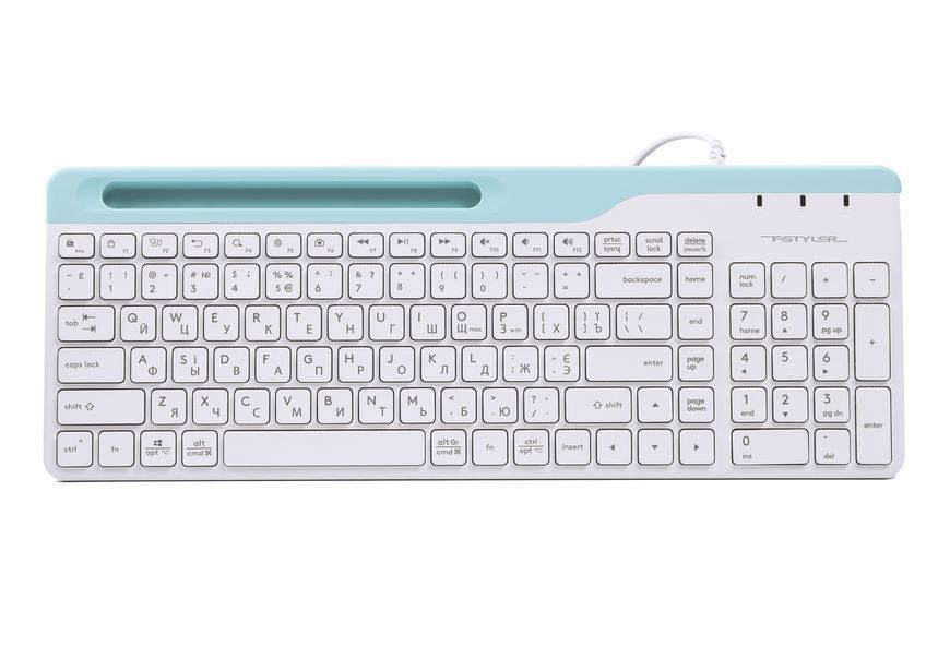 Клавіатура A4Tech Fstyler FK25 (White), USB, колір білий FK25 (White) 1605124 фото