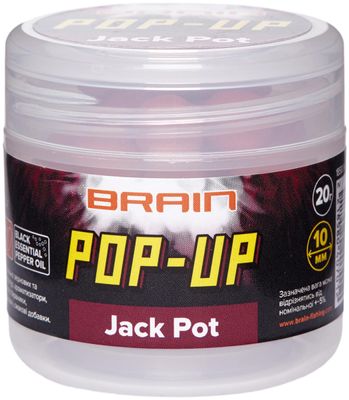 Бойли Brain Pop-Up F1 Jack Pot (копчена ковбаса) 10mm 20g 18580407 фото