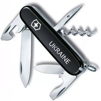 Швейцарський ніж Victorinox Spartan Ukraine 91 мм 12 функцій Ukraine (1.3603.3_T0140u) V77553009 фото